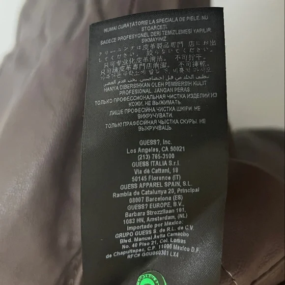 Marciano Women's Kiara Burgundy Leather Jacket - Picture 5 of 9